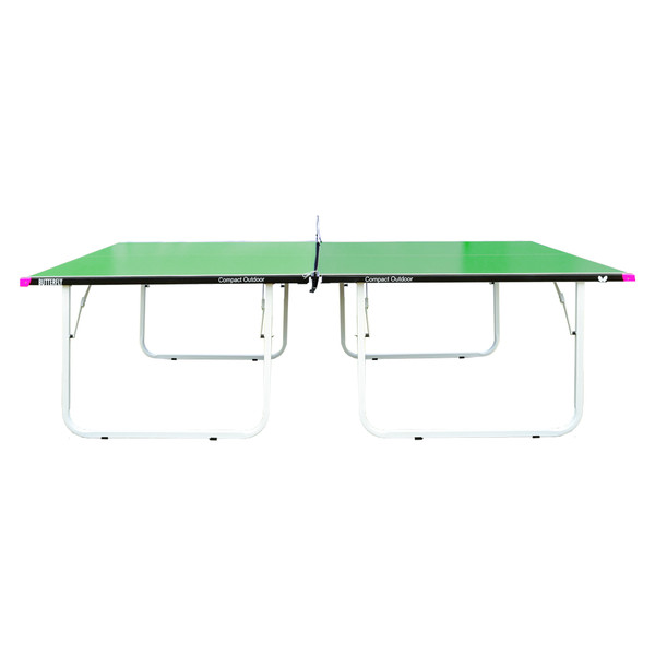 Butterfly Compact Outdoor Table: Sideview of Green Table